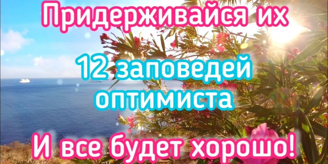 12 заповедей оптимиста