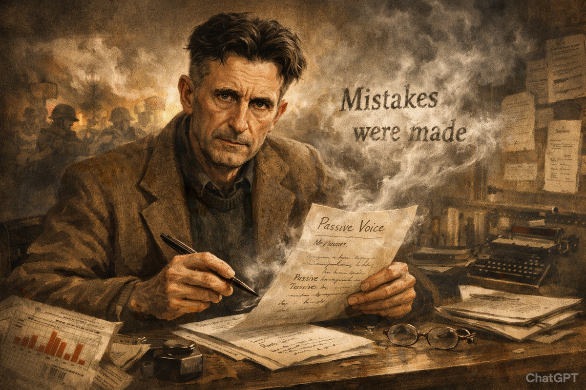 Пассивный залог (Passive Voice) — это убежище для трусов, политиков и плохих копирайтеров.