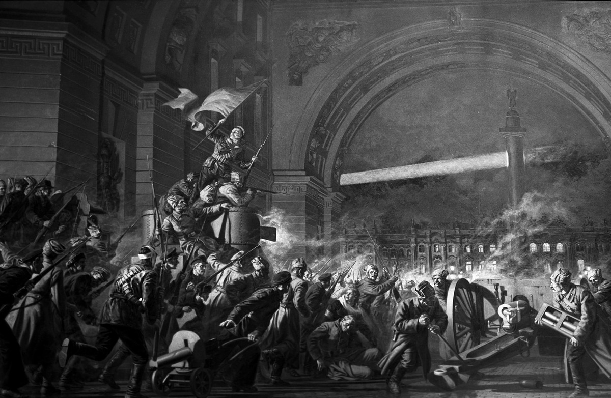 Штурм Зимнего дворца. Источник: https://clck.su/aFlQI