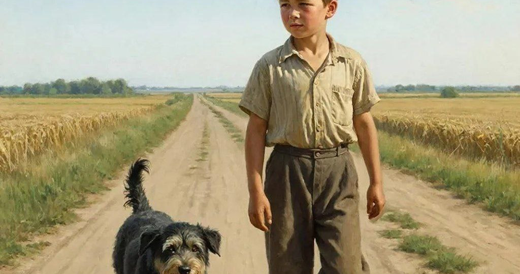 Мальчик с собакой