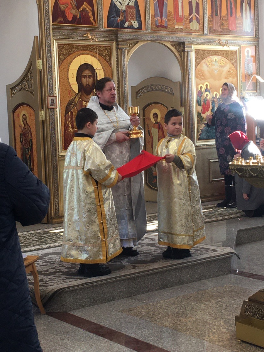 Фото с сегодняшнего богослужения.