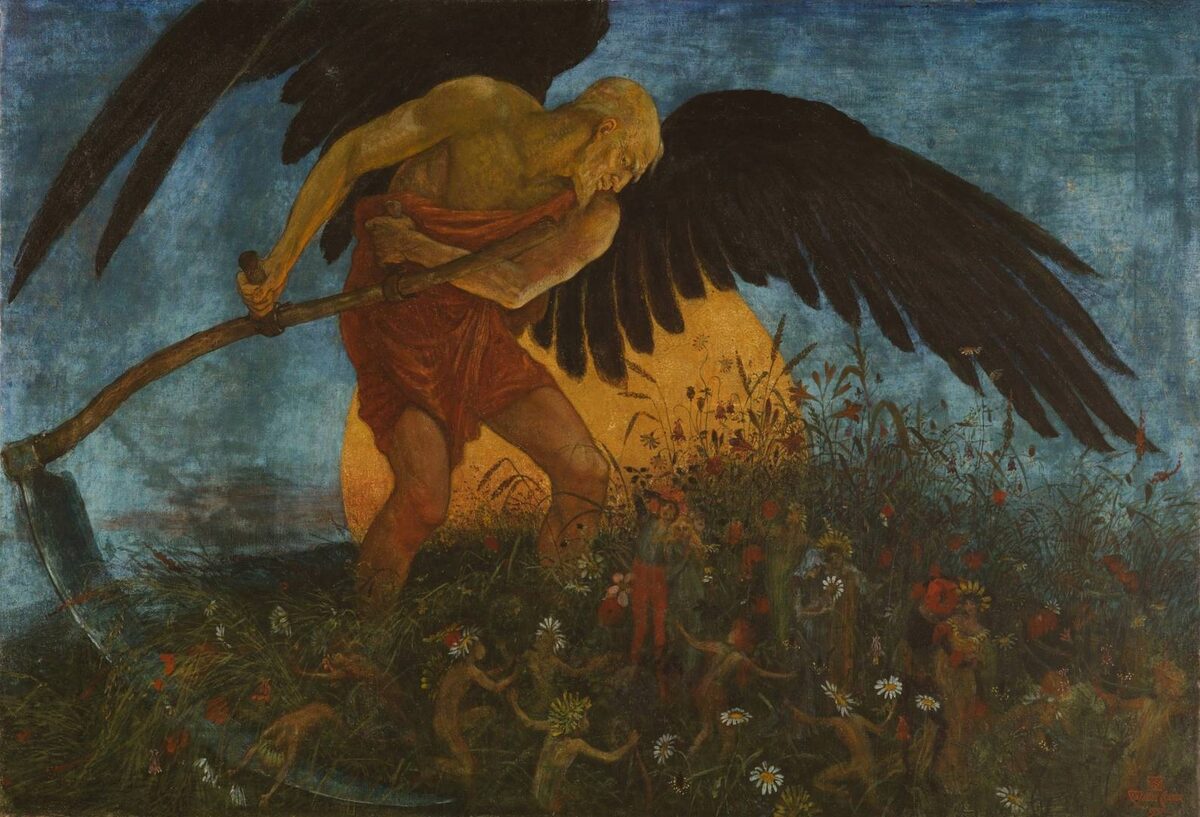     Уолтер Крейн. Жнец-смерть. 1900