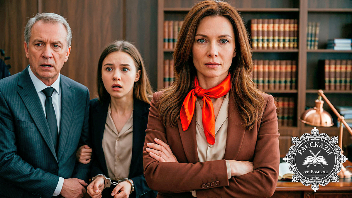 Финальная сцена разоблачения мошенников в офисе нотариуса