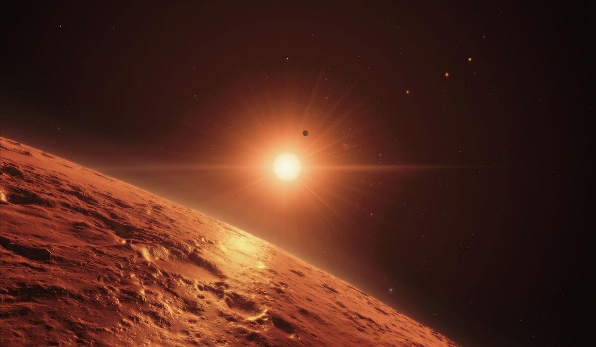     Солнце. Источник: spaceengine.org Автор фото: CC BY 4.0 / ESO/N. Bartmann