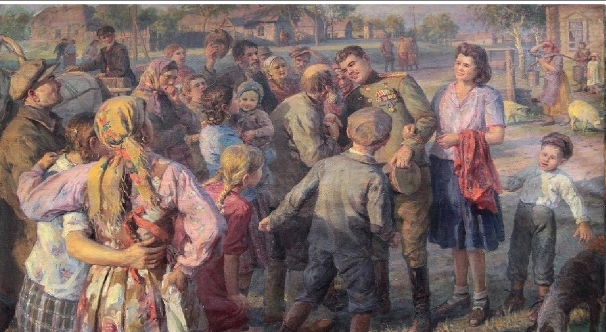 Фёдор Сычков. «Встреча героя». 1952
