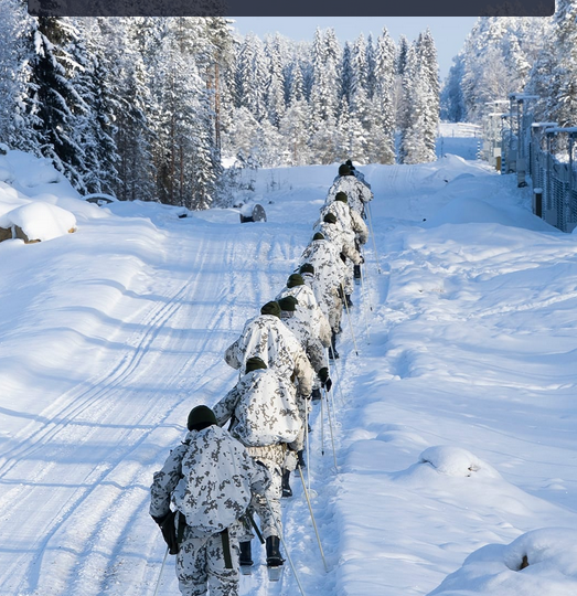 Финская граница и пятна на Солнце