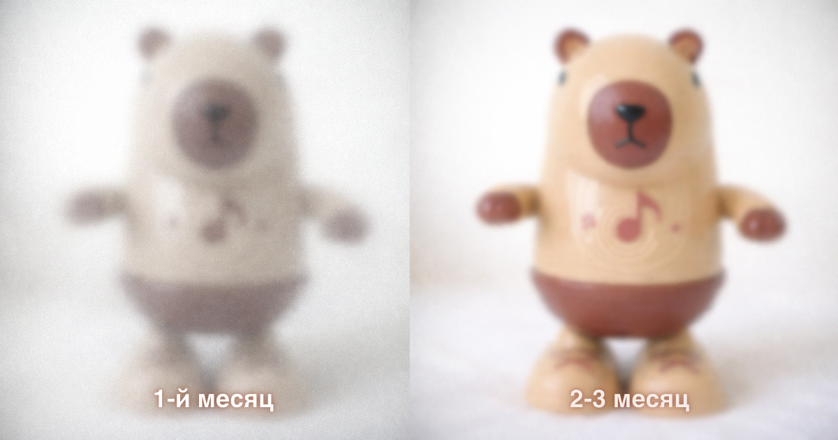картинка которую видит ребенок в первые 3 месяца