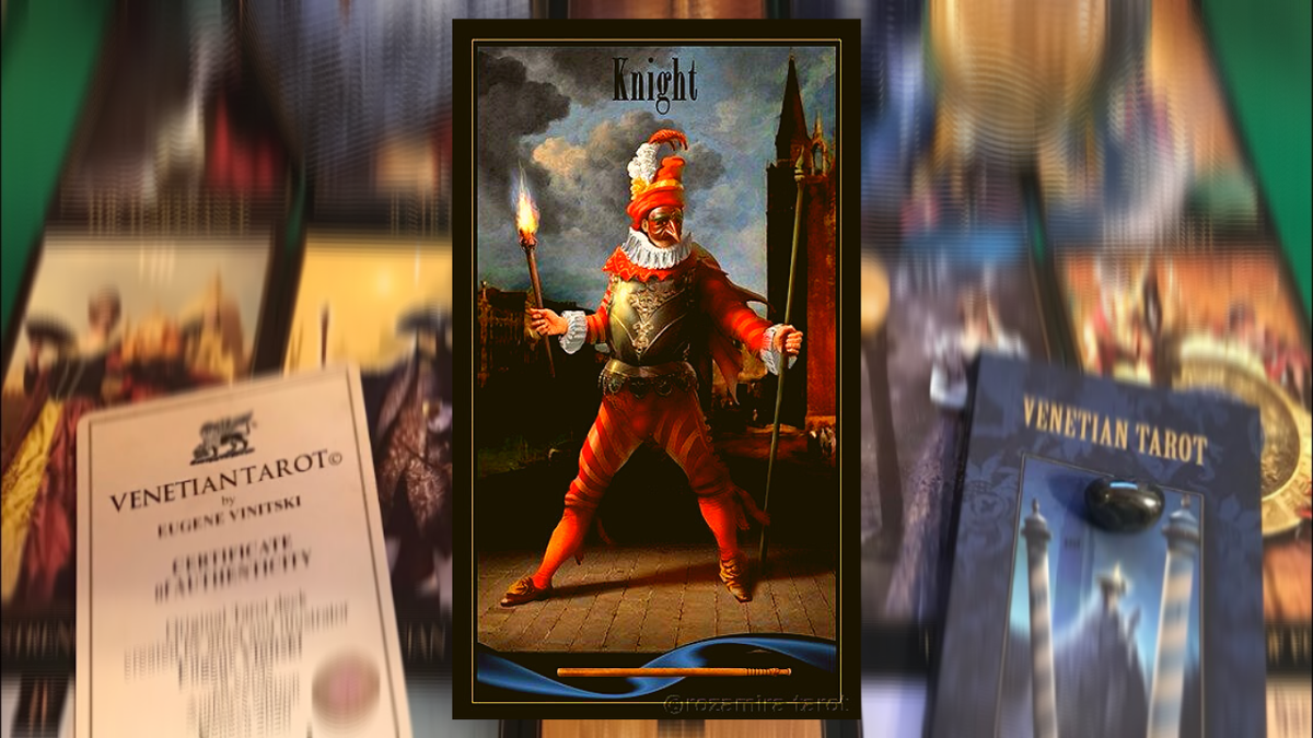 Рыцарь Жезлов. Photo «Venetian Tarot» Eugene Vinitski