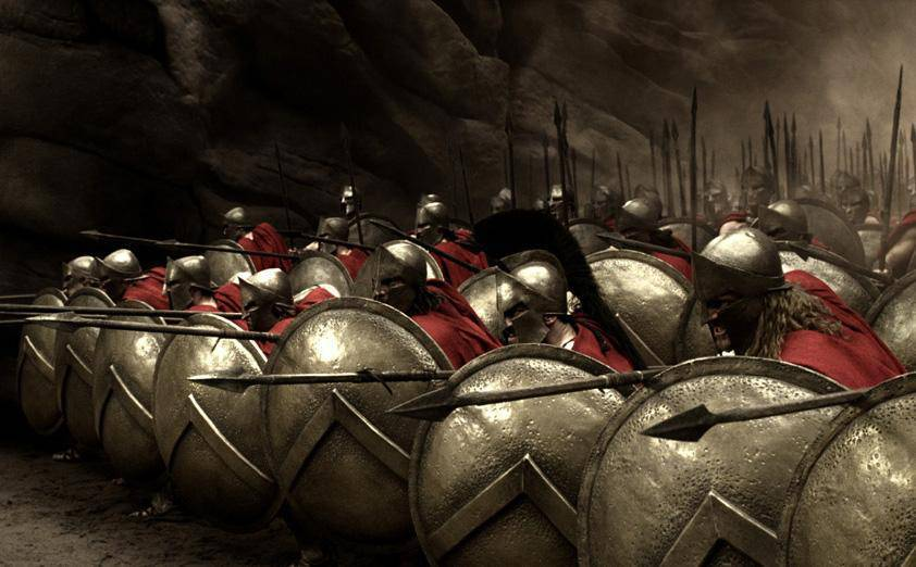 Кадр из фильма "300 спартанцев"
