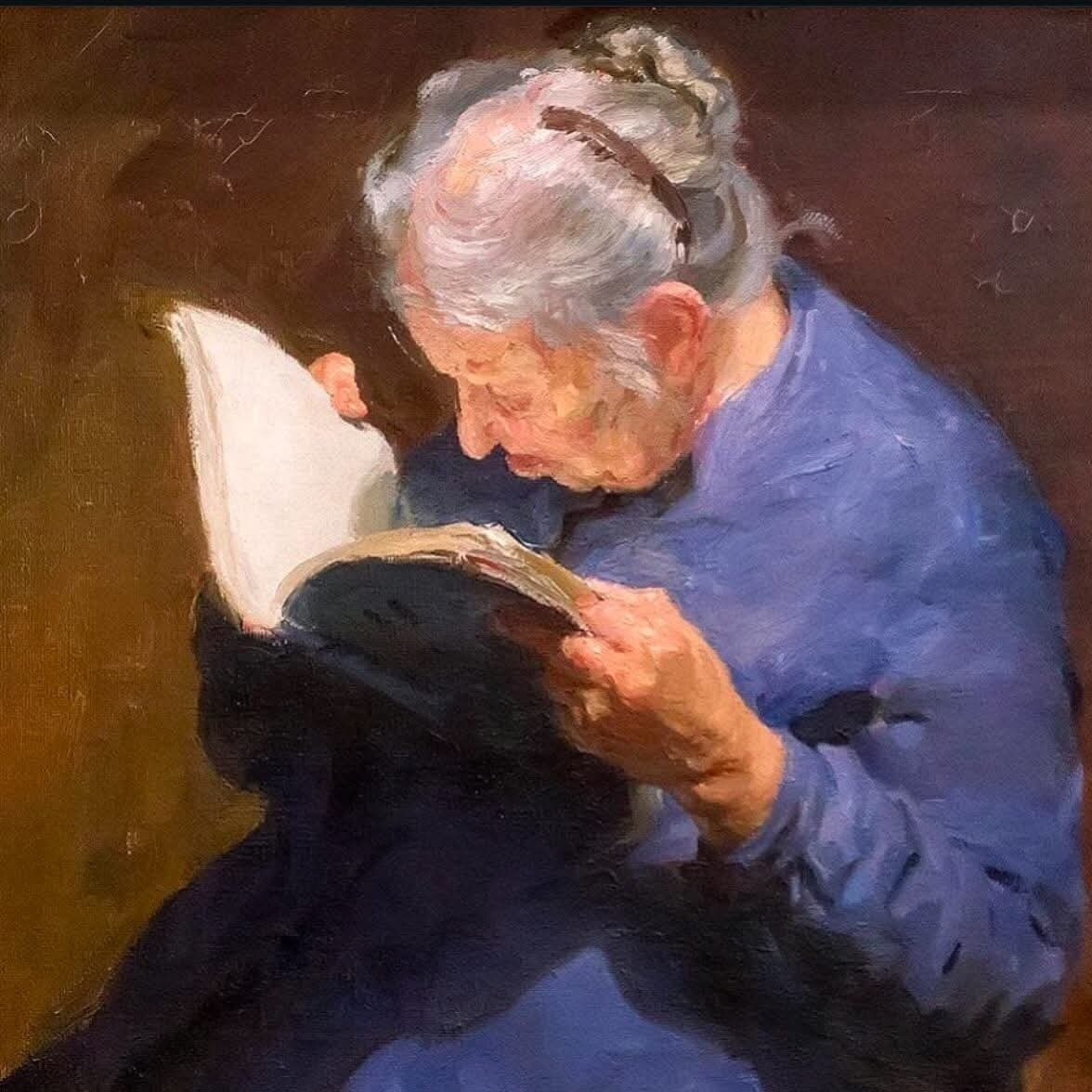 «Old Woman Reading» (1959) Бориса Ивановича Майорова