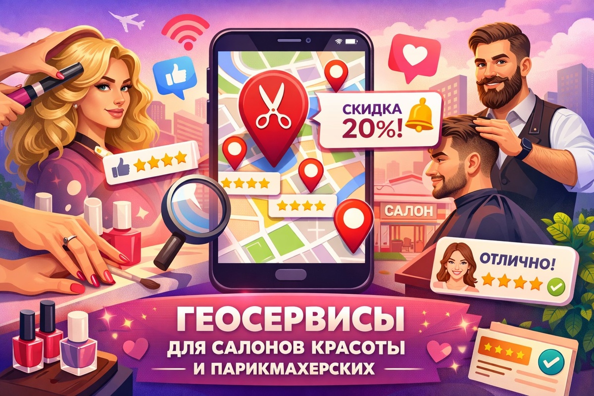 Геосервисы для салонов красоты и парикмахерских: Как увеличить поток клиентов с помощью местоположения 