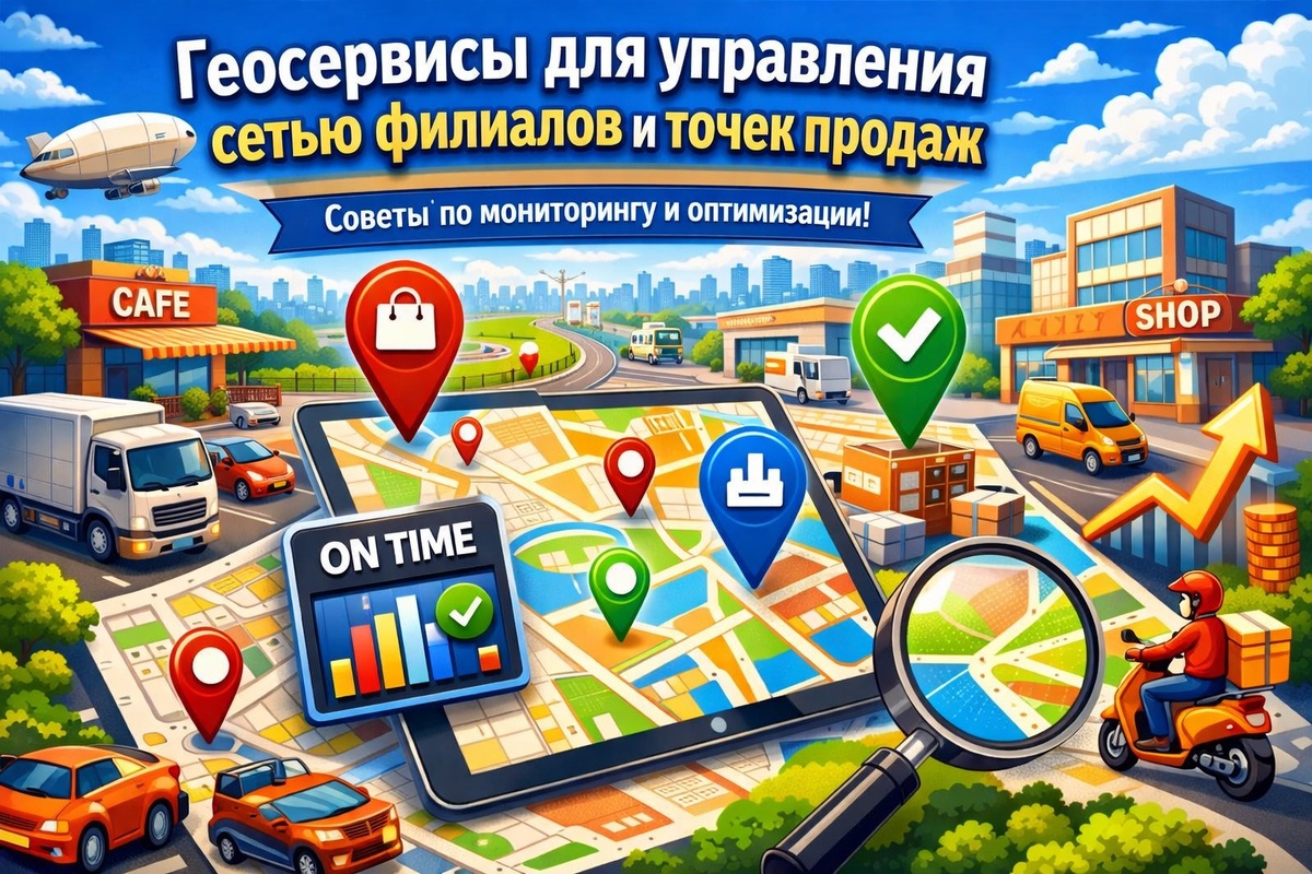 Как геосервисы помогают в управлении сетью филиалов и точек продаж 