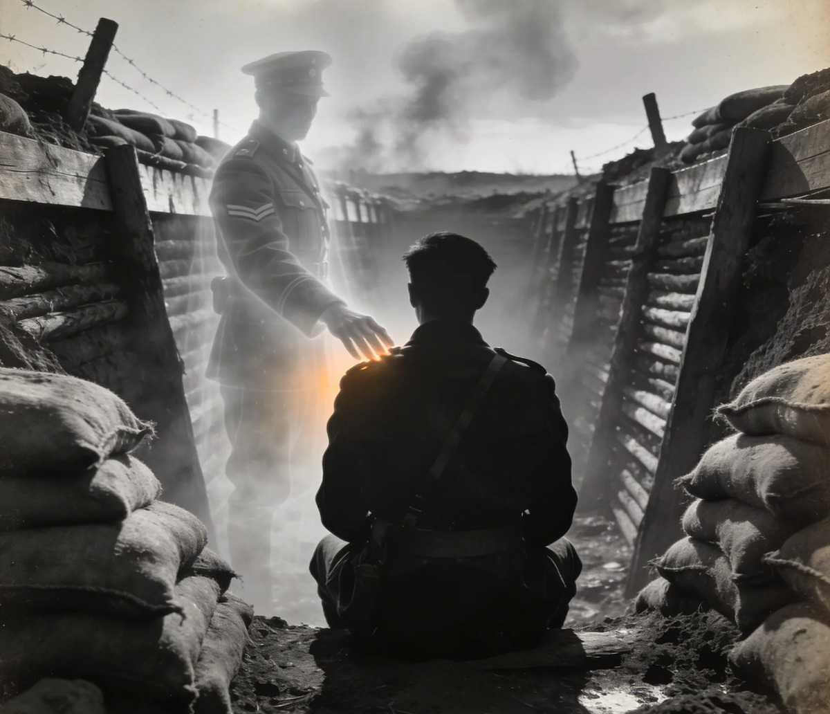 Канадский капрал Уилл Бёрд проснулся оттого, что чьи-то тёплые руки трясли его за плечо. Спросонья он узнал брата Стива, пропавшего без вести два года назад. Брат молча вывел его из окопа и исчез. Через час прямое попадание снаряда разорвало тела его товарищей, оставшихся на том месте. Учёные до сих пор спорят: галлюцинация, интуиция или чудо?