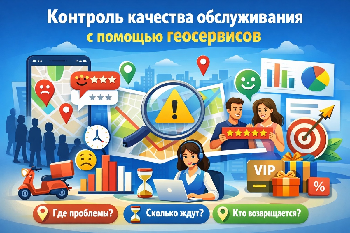 Как эффективно использовать геосервисы для контроля за качеством обслуживания клиентов 