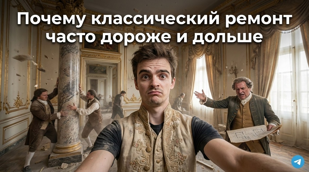 Ремонт: почему классический дизайн часто дороже и дольше