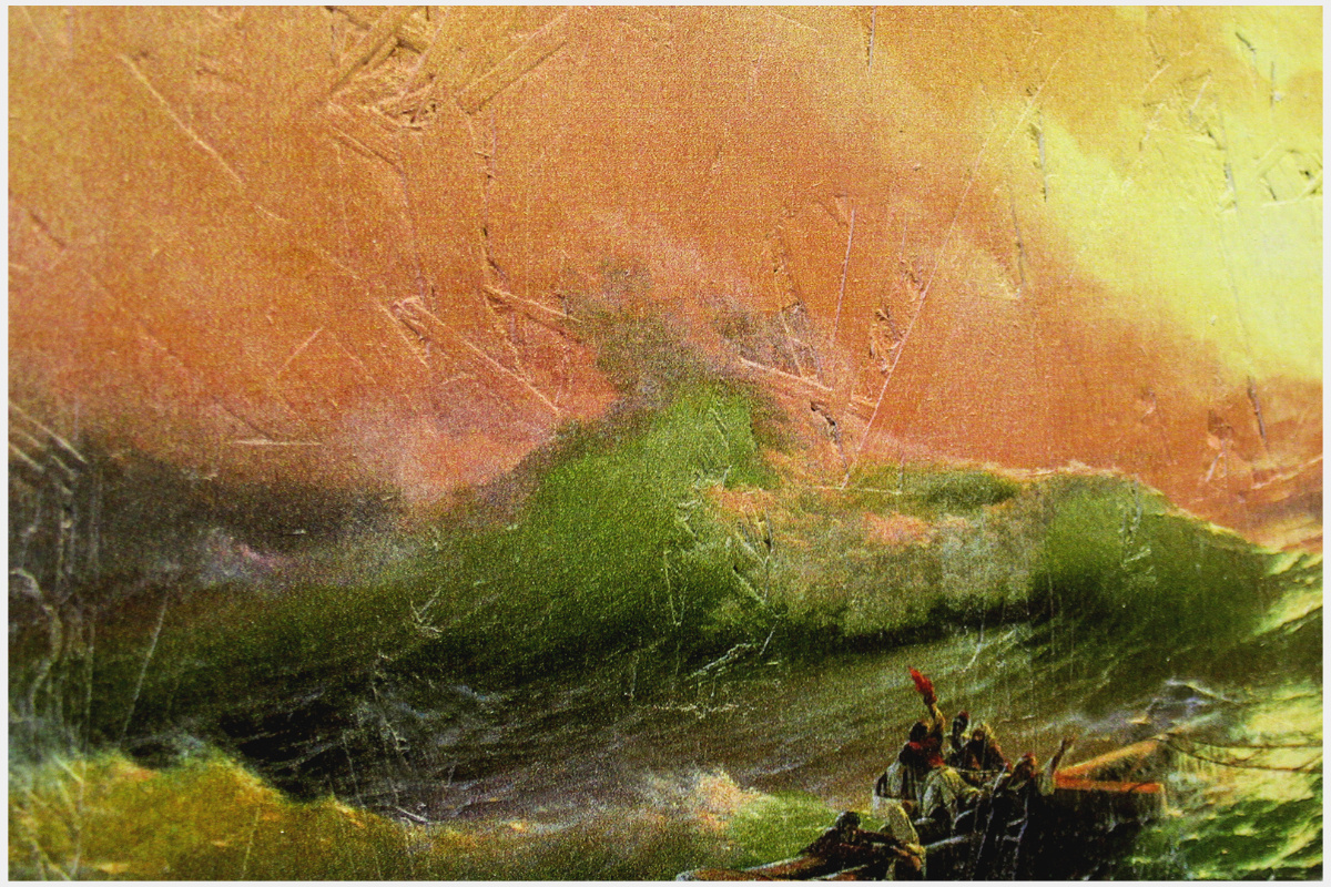 Репродукция картины Айвазовского «Девятый вал». Фото: «market.yandex.ru»