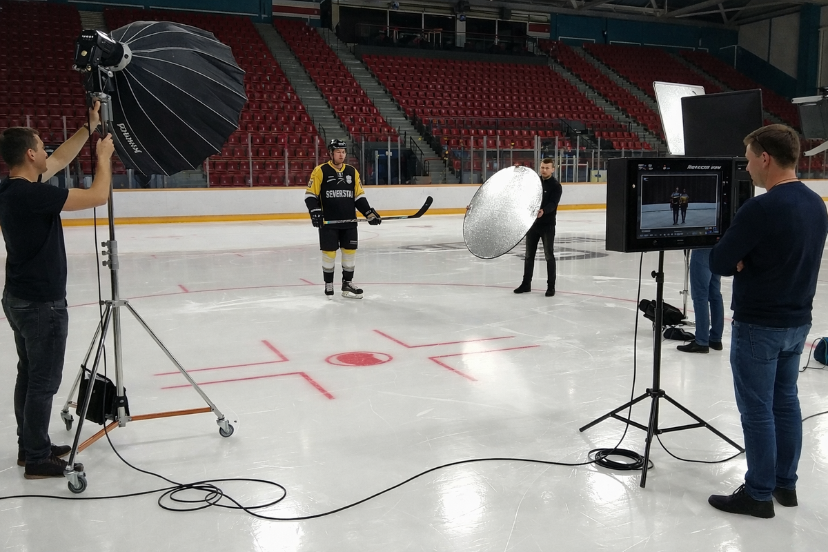 Имиджевый видеоролик компании Bauer с 3D графикой: визуализация хоккейной экипировки и технологий бренда