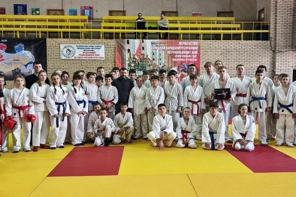    Денис Пушилин посетил Первенство ДНР по рукопашному бою. Фото: ТГ/Пушилин