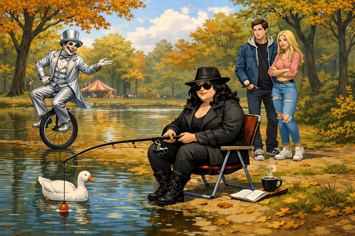 Ольга Риви, Вадим Фарг, "Майор, стажёры и пропавший гусь" - иллюстрация ChatGPT