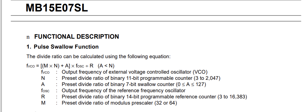 Как посчитать требуемую частоту (из даташита)