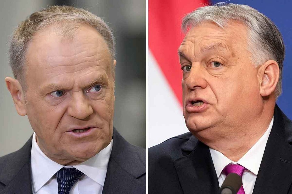    Дональд Туск и Виктор Орбан поспорили в соцсети Х из-за помощи Украине REUTERS