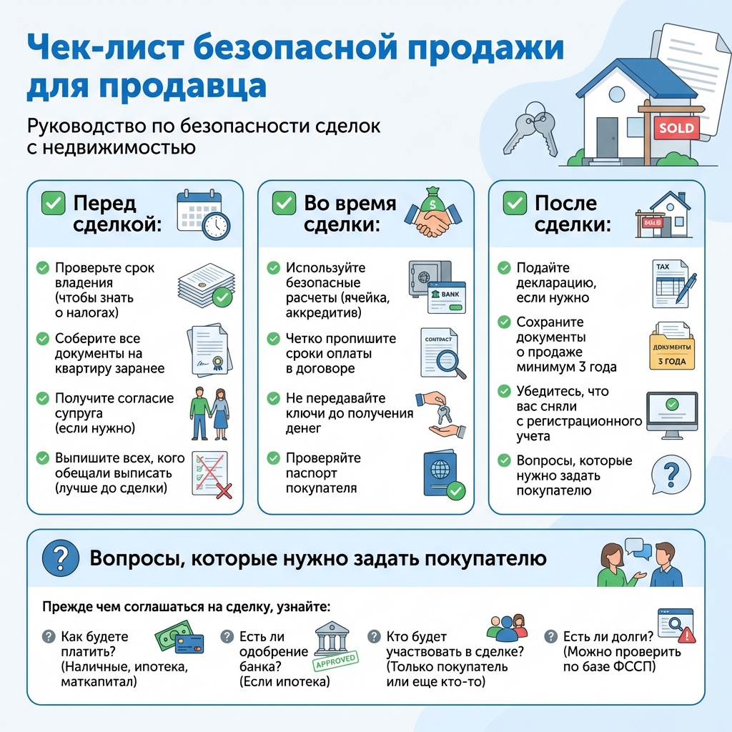 чек-лист безопасной продажи для продавца