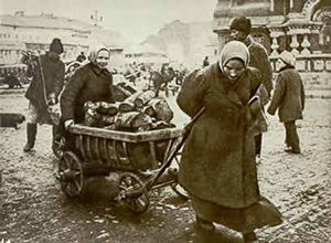 Угля не достать. Крестьянки торгуют дровами