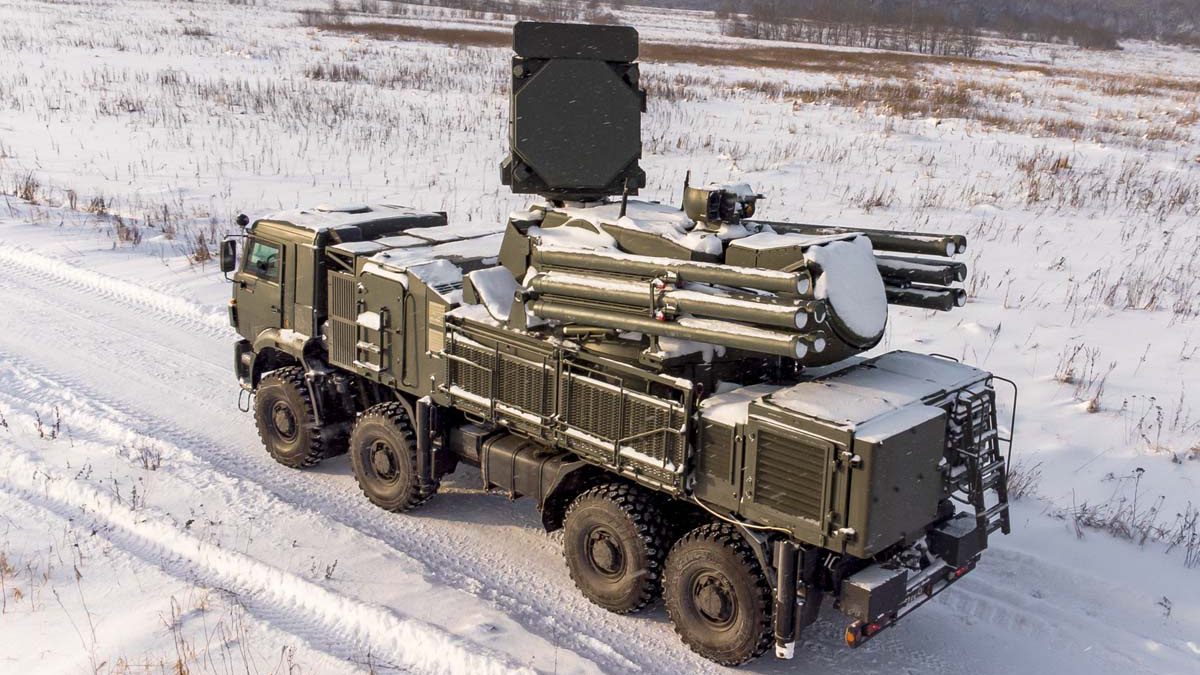    ЗРК Панцирь ПВО России зима GLP