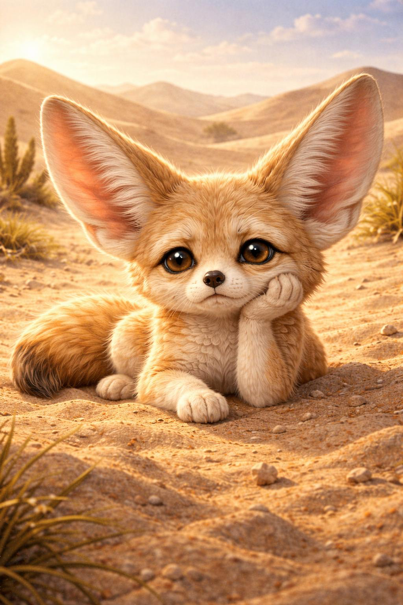 Лисичке фенек очень скучно