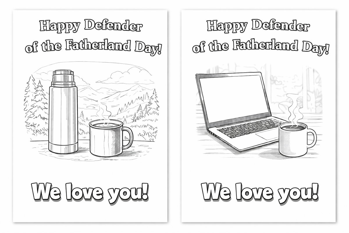 Открытки на английском с 23 февраля!