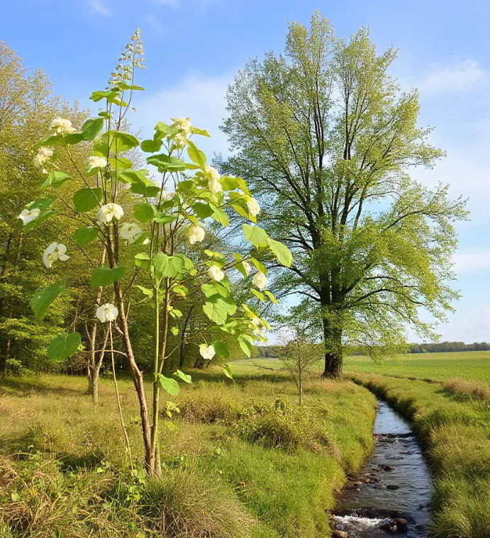 Катальпа у ручья