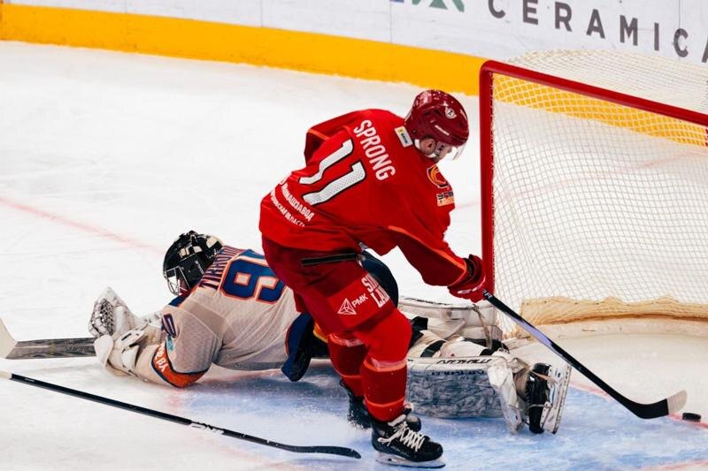    Фото: пресс-служба ХК «Автомобилист» / Момент матча