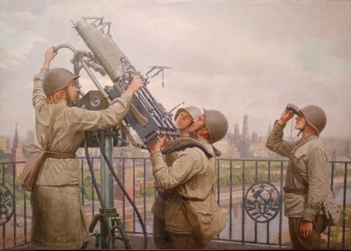     Василий Журавлев. Московские зенитчики. 1943