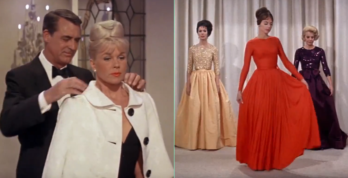 В романтической комедии "Этот мех норки" с Кэри Грантом и Дорис Дэй в главных ролях зрителями показали, как проходили модные показы в нью-йоркском люксовом универмаге Bergdorf Goodman