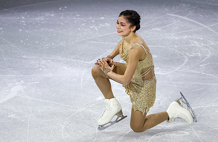    Аделия Петросян на Олимпиаде в Милане.Петр Ковалев/ТАСС
