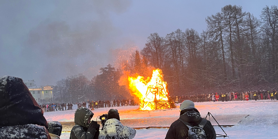 Как отмечают Масленицу в Петербурге. Часть ll. Елагин остров