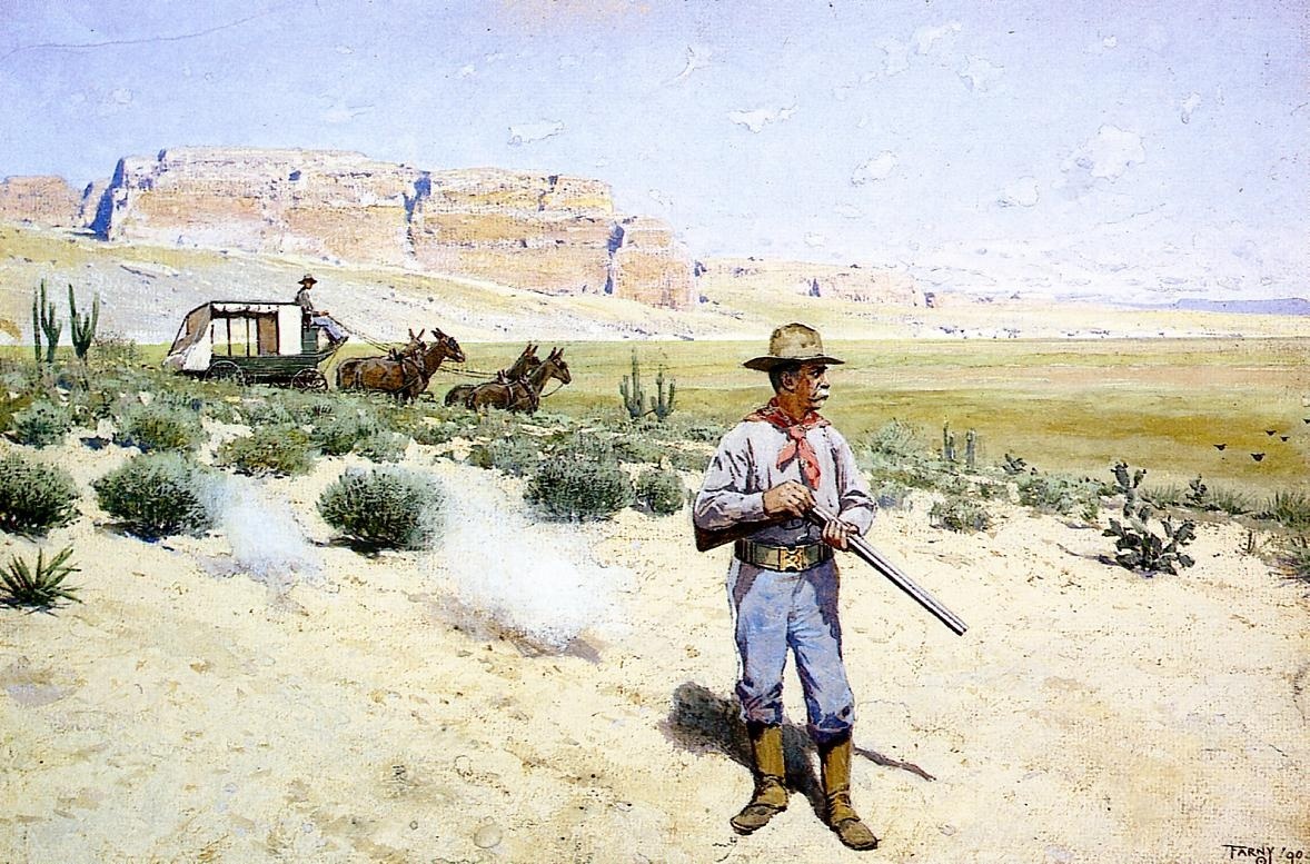     Анри Фарни. Охрана дилижанса. 1900