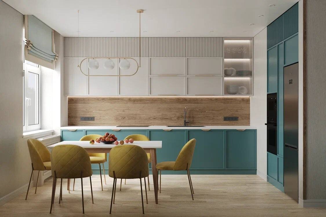 Эскиз кухни-гостиной 