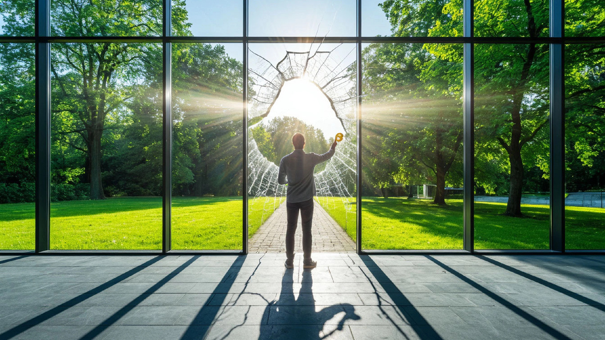 Стеклянная стена между желанием и действием кажется непробиваемой. Но у неё есть одно слабое место — она боится первого шага. Каждая трещина, каждый вопрос, каждая попытка приближают момент, когда стена рухнет.

