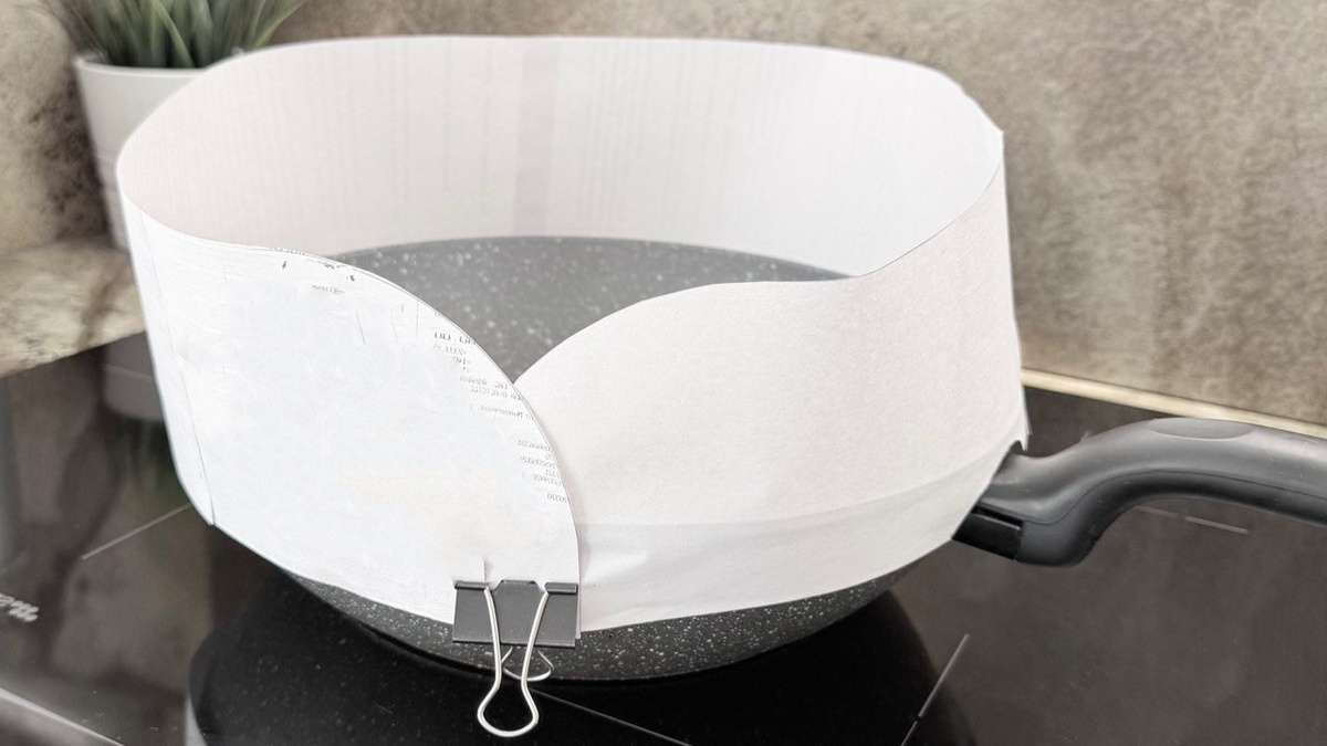 Первая накладка, сделанная из бумаги