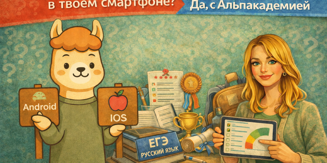 Бесплатная подготовка к ЕГЭ в твоем смартфоне? Да, с Альпакадемией!