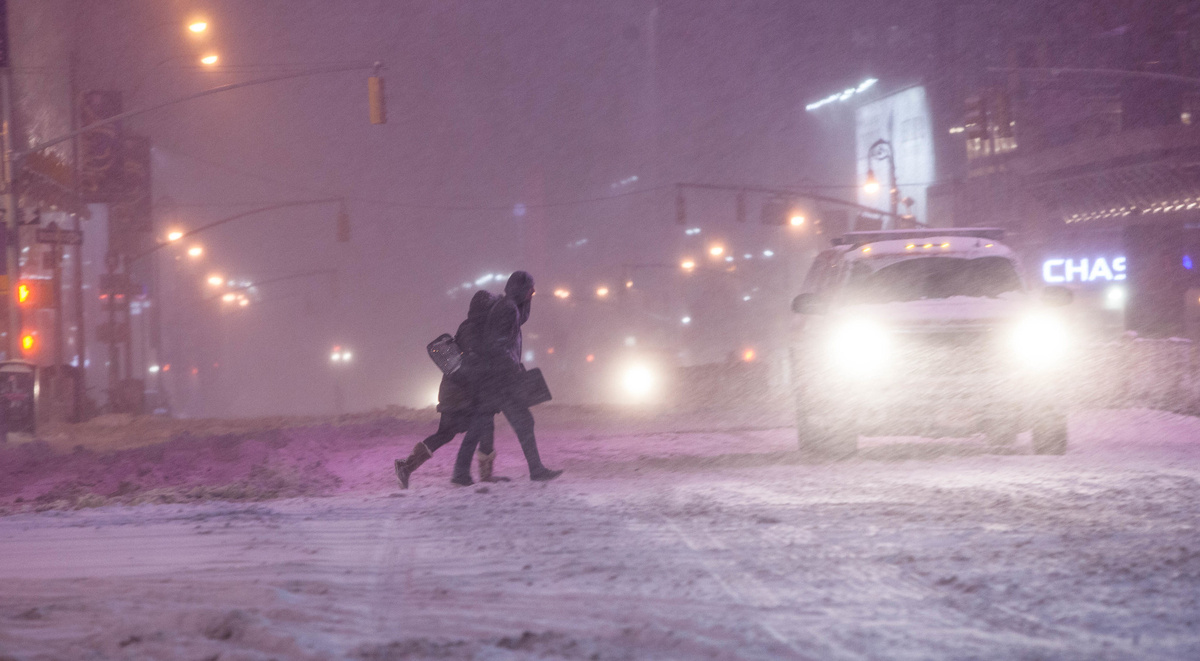     Нью-йорк. Снежная буря   
 CC BY 2.0 Anthony Quintano flickr.com