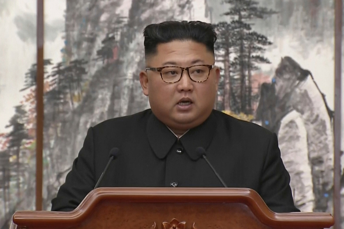    Лидер КНДР Ким Чен Ын  Korea Broadcasting System via AP