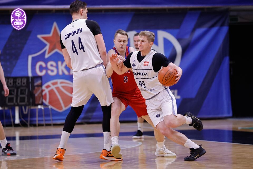    Фрагмент матча ЦСКА-2 - БК «Барнаул». Фото: сайт РФБ