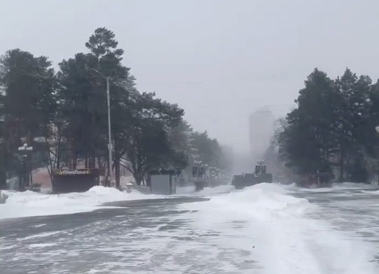    Хабаровск зима снег