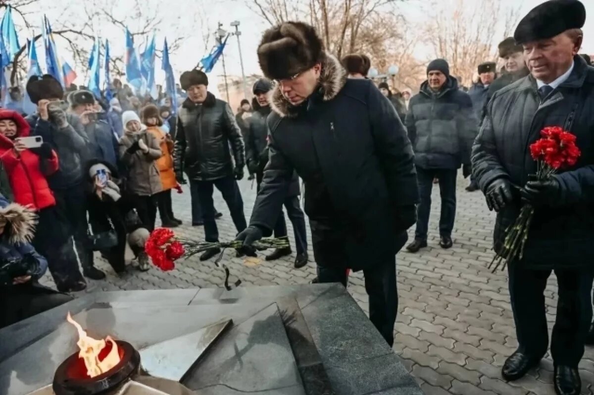    Глава Бурятии поздравил жителей республики с Днём защитника Отечества