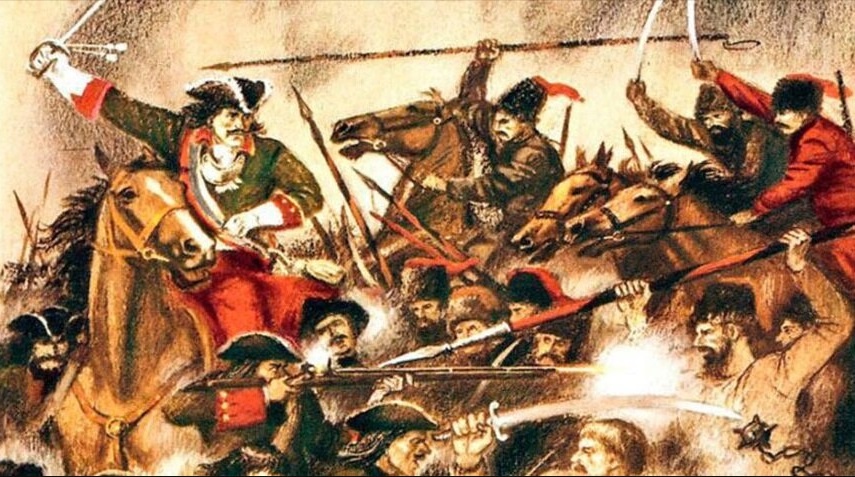 Рис. 125. Подавление восстания казаков