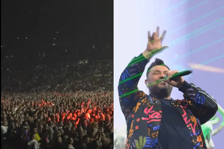    Скриншот видео из ТГ-канала: Сергей Жуков и "Руки вверх!"