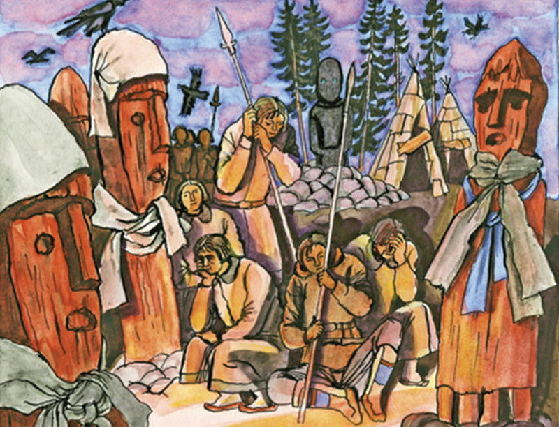 Человеческие жертвоприношения у манси были крайней редкостью, а о жертвоприношениях путем сожжения данные вообще отсутствуют.