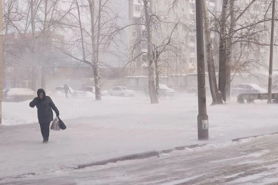    Хабаровск окутал циклон Екатерина ПОДПЕНКО